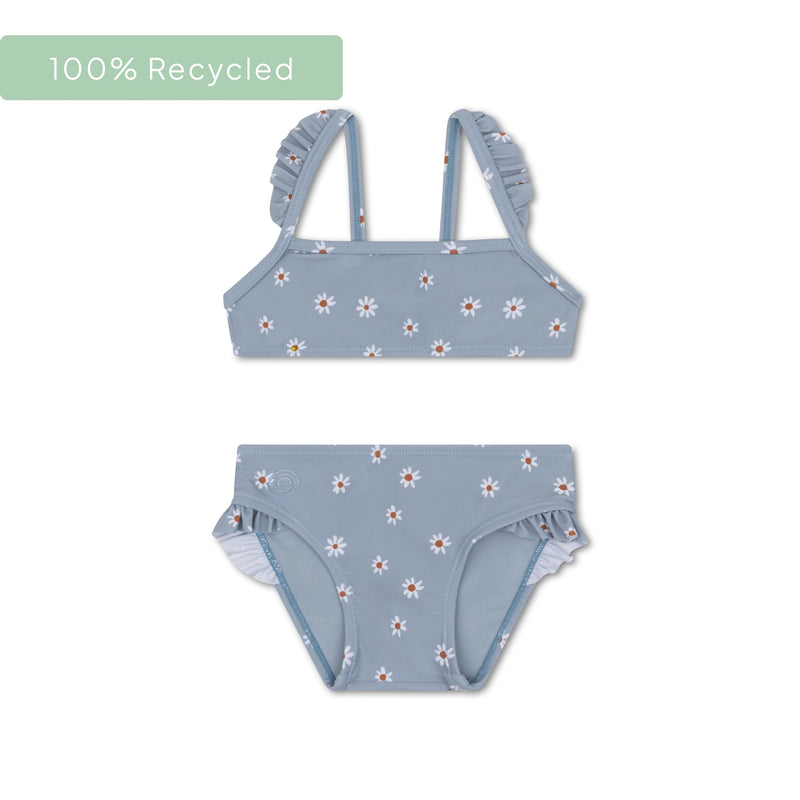 Afbeelding laden in galerijviewer, Daisy flower | blauw meisjes uv bikini
