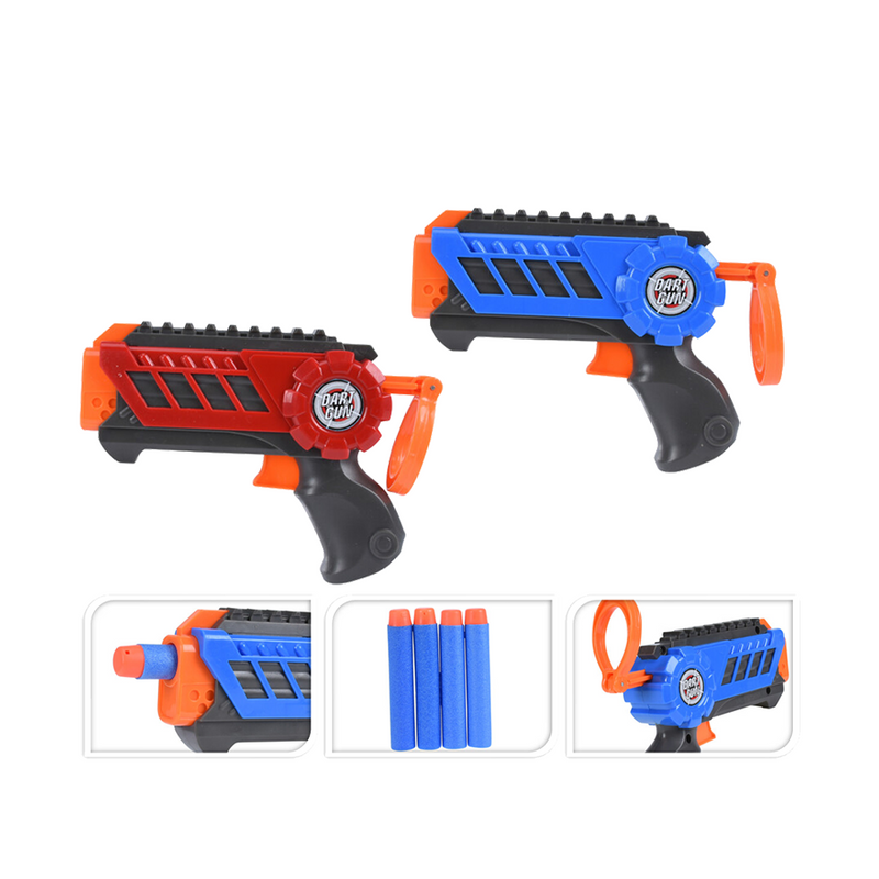 Afbeelding laden in galerijviewer, Dart gun set met 8 darts 13cm
