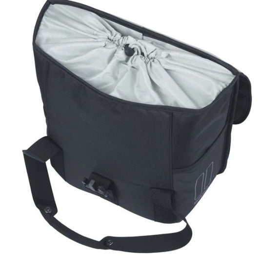 Basil enkele fietstas go 16 liter - zwart