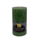 Dekor rustieke stompkaars groen 130 68mm