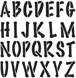 Delta • stencil mania x1 poster alphabet 9cm.