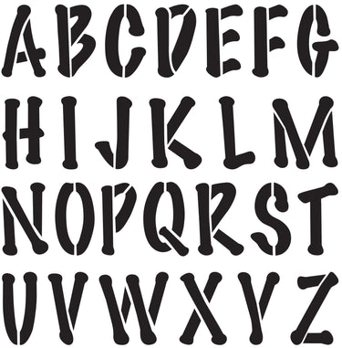 Delta • stencil mania x1 poster alphabet 9cm.