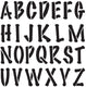 Delta • stencil mania x1 poster alphabet 9cm.