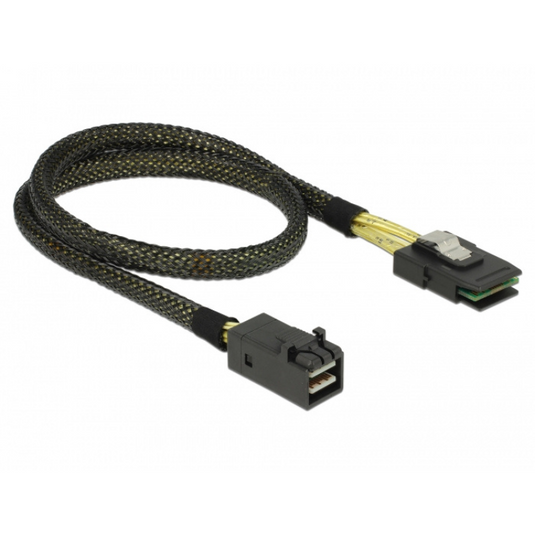 Delock mini sas hd sff-8643 > mini sas sff-8087, 0,5m kabel (zwart, 83388)