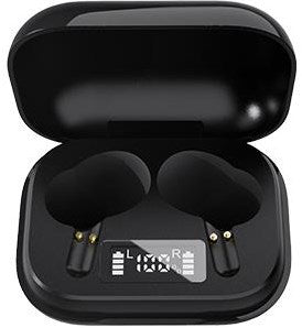 Afbeelding laden in galerijviewer, Enzo denver bluetooth draadloze earbuds + oplaadcase zwart - 7120850
