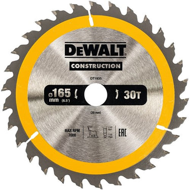 Dewalt accessoires cirkelzaagblad 165x20x30t - dt1935-qz