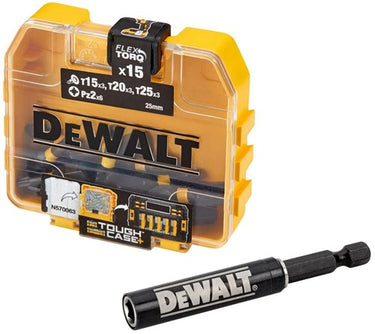 Dewalt dt70522t flextorq schroefbitset 15-delig in toughcase