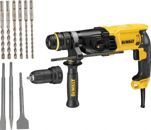 Afbeelding laden in galerijviewer, Dewalt d25134kp 26mm sds+ combihamer | 800w 2.8j + boor en beitelset - d25134kp-qs

