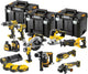 Dewalt dck1012p4t-qw | 10-delige combopack | xr 18 volt | 5,0 ah | li-ion | 4 accu's - dck1012p4t-qw