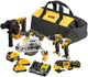 Dewalt dck611p1d2-qw | 12v xr brushless 6-kit voordeelset (dcd701+dcf801+dcs512+dch072+dcs353+dcl510) - dck611p1d2-qw
