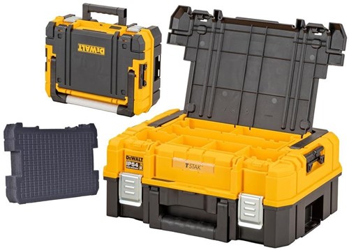 Afbeelding laden in galerijviewer, Dewalt tstak 2.0 - gereedschapskoffer - lange handgreep - ip54 bescherming
