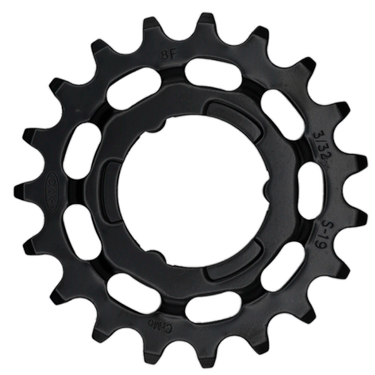 KMC tandwiel R Shimano 19T chromoly black 3 32