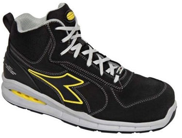 Diadora werkschoen run net ab mid s3s 181149 | zwart zwart c0200 | maat 42 - 8053607623471