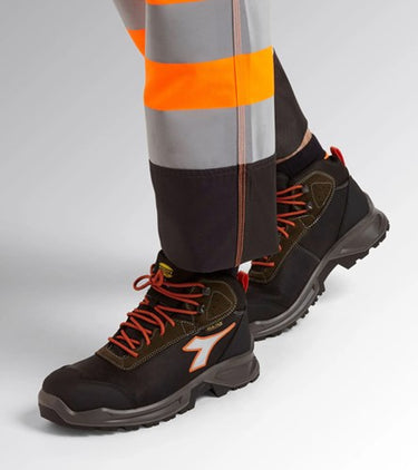 Diadora werkschoen sport diatex 181120 mid s3 (zwart groen) | zwart groen | maat 45 - 8053607615964