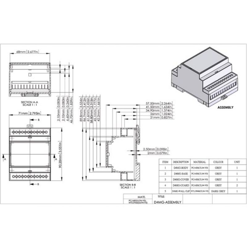 Afbeelding laden in galerijviewer, Din-rail module box - 4mg
