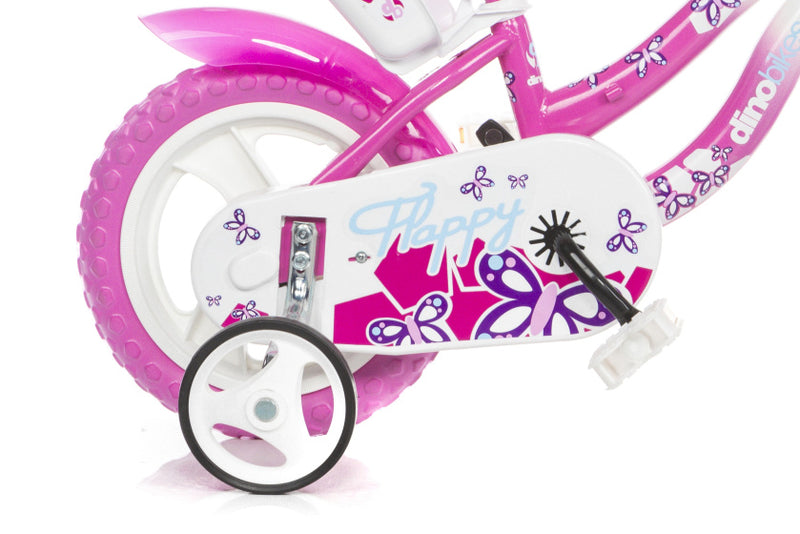 Afbeelding laden in galerijviewer, Dino flappy 12 inch 21 cm meisjes doortrapper wit roze
