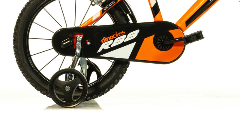 Afbeelding laden in galerijviewer, Dino r88 14 inch 24 cm jongens knijprem oranje

