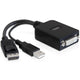 Delock adapter displayport > dvi-i (zwart, + usb (23cm), actief)