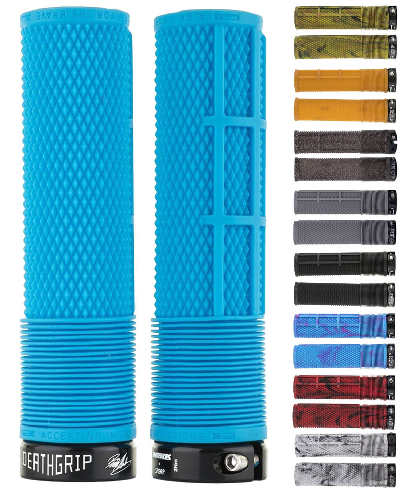 Afbeelding laden in galerijviewer, Dmr brendog fl death grip lock-on grips -thin 133 x 29.8 mm
