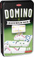 Tactic domino double six – bordspel – luxe tin – klassiek dominospel met gekleurde stenen – vanaf 7 jaar – 2 of meer spelers
