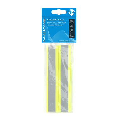 Messingschlager m-wave veiligheids arm- beenband met reflectie strepen en klitteband