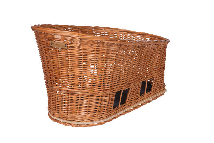 Afbeelding laden in galerijviewer, Basil Pasja - hondenfietsmand MIK - medium - 45 cm - achtermand - natural

