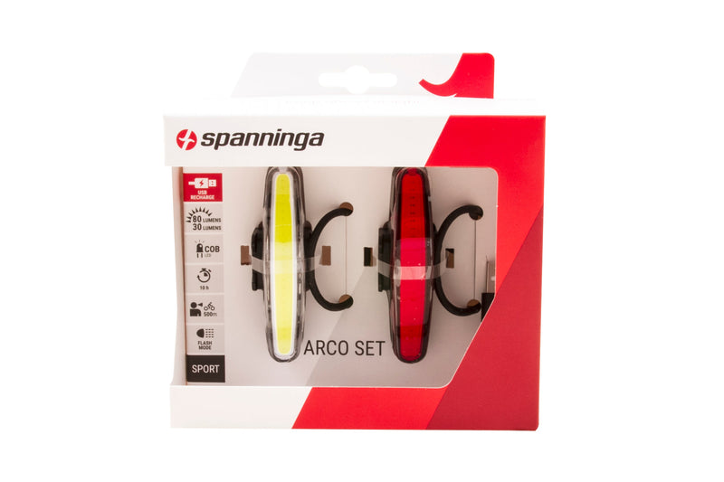 Afbeelding laden in galerijviewer, Verlichtingsset Spanninga Arco USB oplaadbaar
