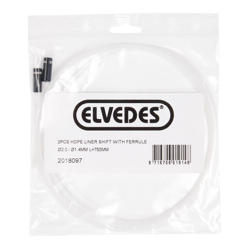 Afbeelding laden in galerijviewer, Elvedes cable systems bv elvedes liner schak 2 1,4mm(2) 750mm hdpe+hoedje 2018097
