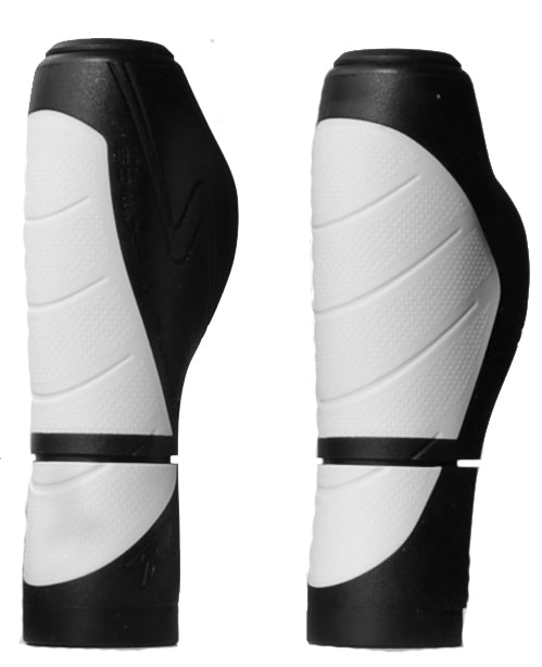 Afbeelding laden in galerijviewer, Simson Ergonomics Handvatten - 92mm zwart-wit

