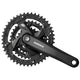 Messingschlager shimano fc-m371 kettingwiel set 9 spd. 175 mm. 44 32 22t zwart (-6mm diep)