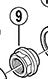 Afbeelding laden in galerijviewer, Shimano v-as conus links naafdyna rollerbrake naaf m9x11,94
