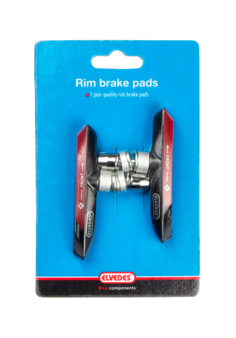 Afbeelding laden in galerijviewer, remblokken V-brake 72 x 14 mm zwart 2 stuks
