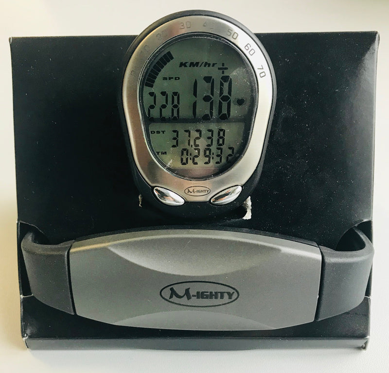 Afbeelding laden in galerijviewer, Messingschlager m-ighty fietscomputer hartslagmeter 20 functie's excl. batterijen
