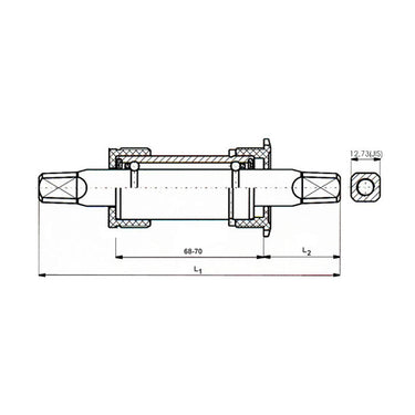 Messingschlager neco trapas alu. bsa 127.5 mm.