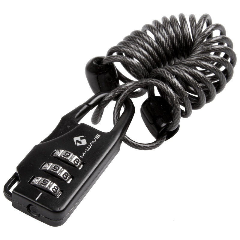 Afbeelding laden in galerijviewer, Messingschlager m-wave codeslot met kabel 3 mm. x 1200 mm. smoke
