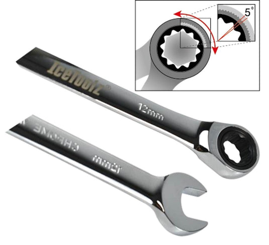 Steek- Ring-Ratelsleutel Icetoolz 15Mm