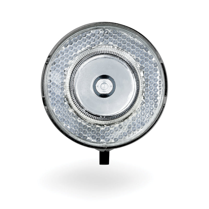 Afbeelding laden in galerijviewer, koplamp 706-B Retro 15 lux led batterij chroomzwart

