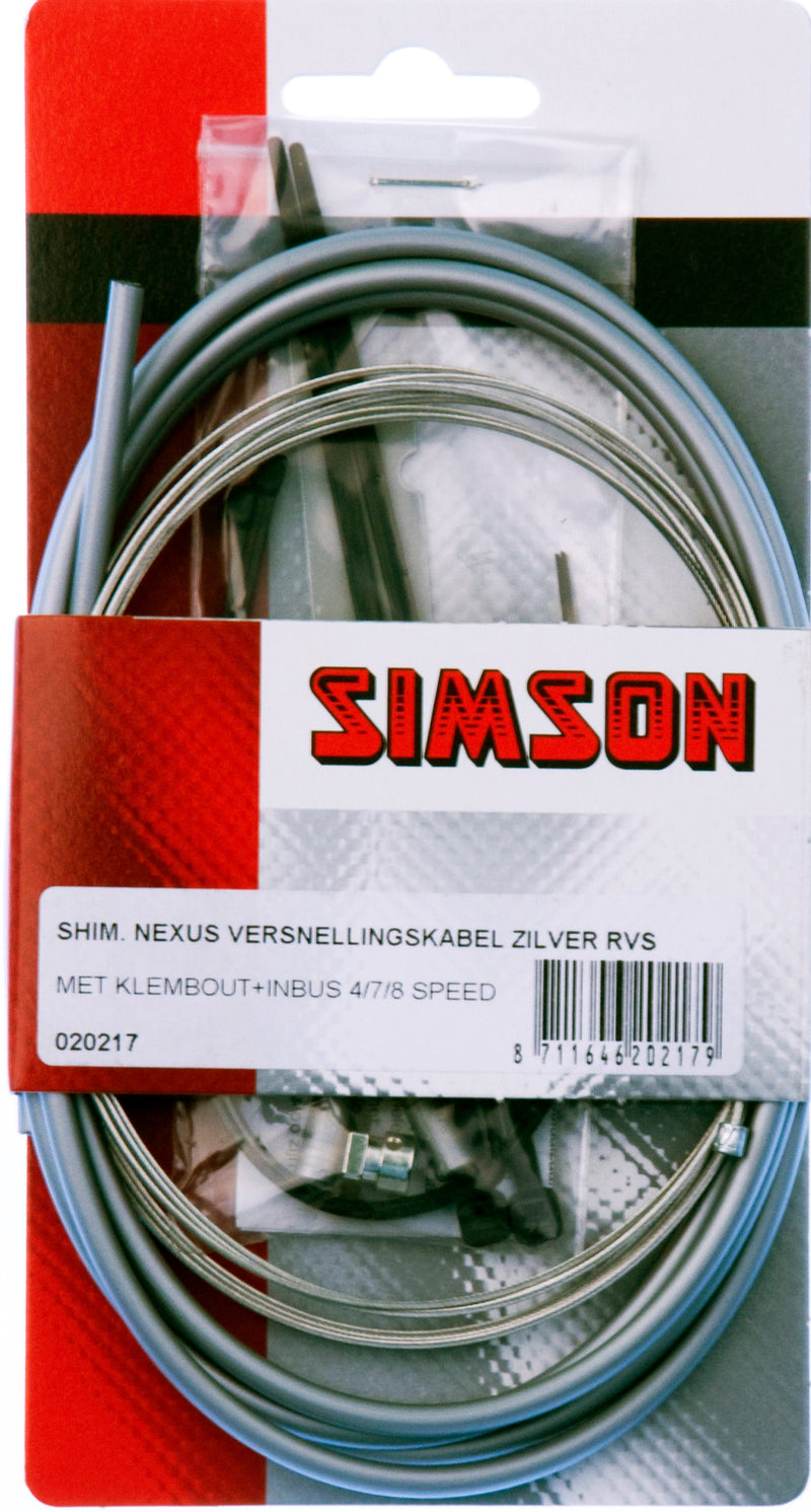 Afbeelding laden in galerijviewer, versnellingskabel set Nexus 1700 2150 mm grijs zilver
