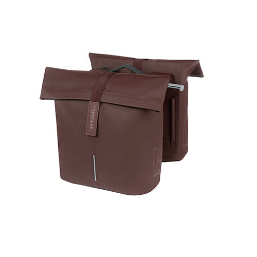Afbeelding laden in galerijviewer, Basil Tas City Dubbel MIK Vegan Leather | Roasted Brown
