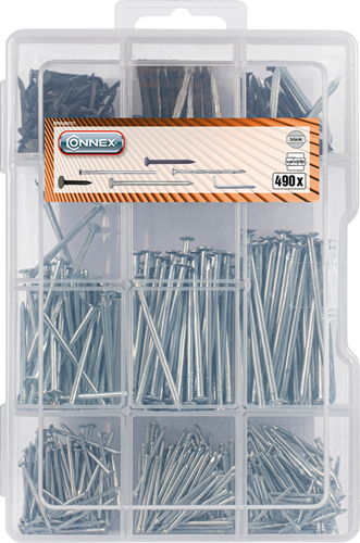 Afbeelding laden in galerijviewer, Connex assortiment nagels 490-delig - dp8500127
