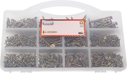 Afbeelding laden in galerijviewer, Connex assortiment uni.schroeven tx 900dlg - dp8500130
