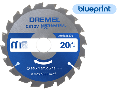 Dremel blueprint multi-material zaagblad (cs600)
