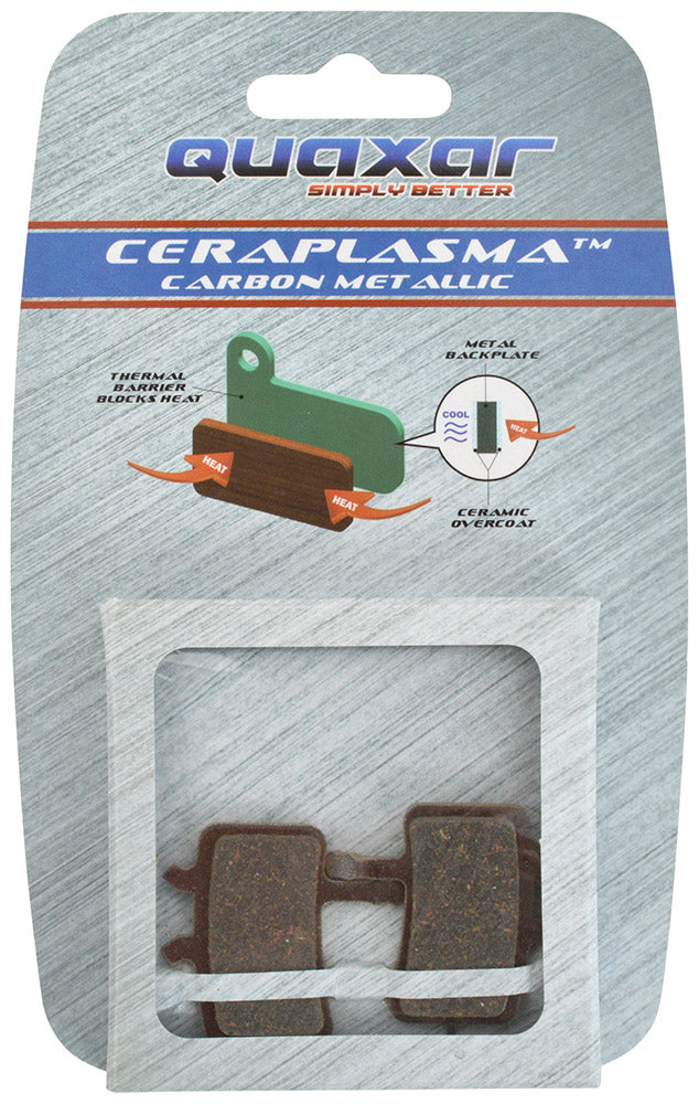 Afbeelding laden in galerijviewer, Quaxar avid juicy carbon 3 5 7 bb7 semi-metallic disc brake pads
