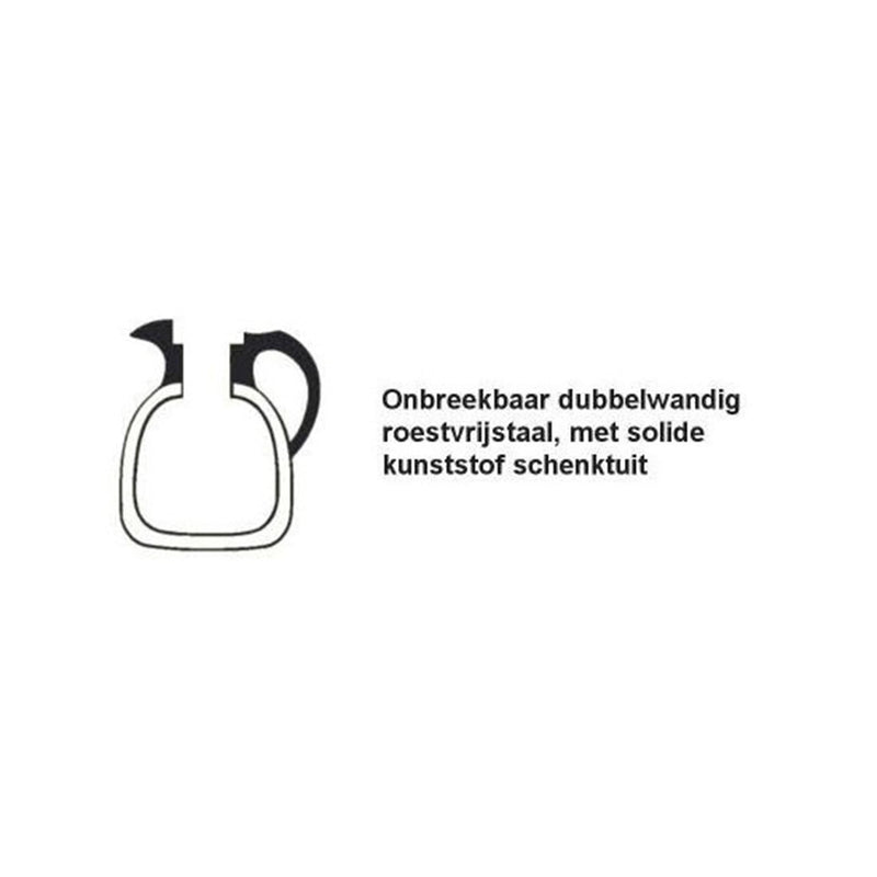 Afbeelding laden in galerijviewer, Isoleerkan roestvrijstaal zwarte dop (1 liter)
