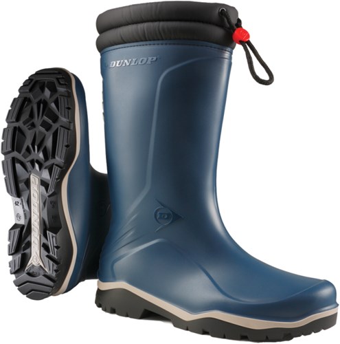 Dunlop k454061 blizzard gevoerde winterlaars pvc blauw - maat 39 - 15.032.075.39
