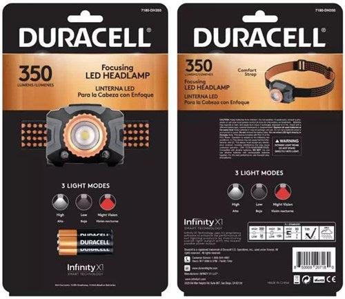 Afbeelding laden in galerijviewer, Duracell hoofdlamp focusing 350 lumen - 5747110

