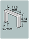 Dutack niet serie 53 cnk 10mm blister 1000 st. - 5011014