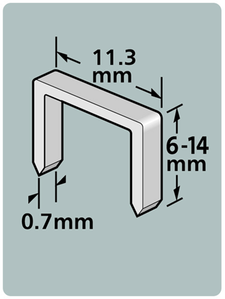 Dutack niet serie 53 cnk 6mm blister 1000 st. - 5011012