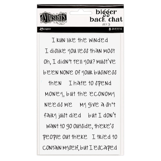 Ranger ink ranger • dylusions bigger back chat white set 3