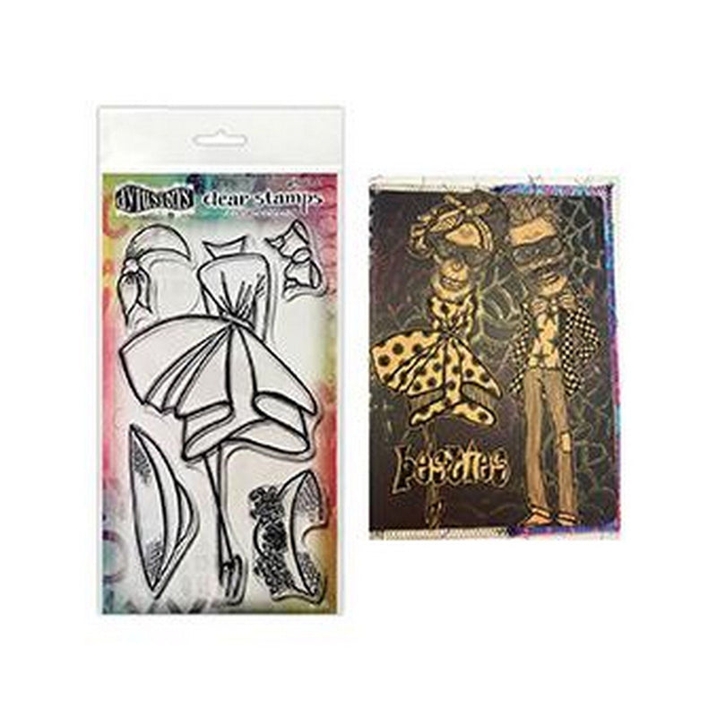 Afbeelding laden in galerijviewer, Ranger ink ranger • dylusions couture clear stamps walk in the park

